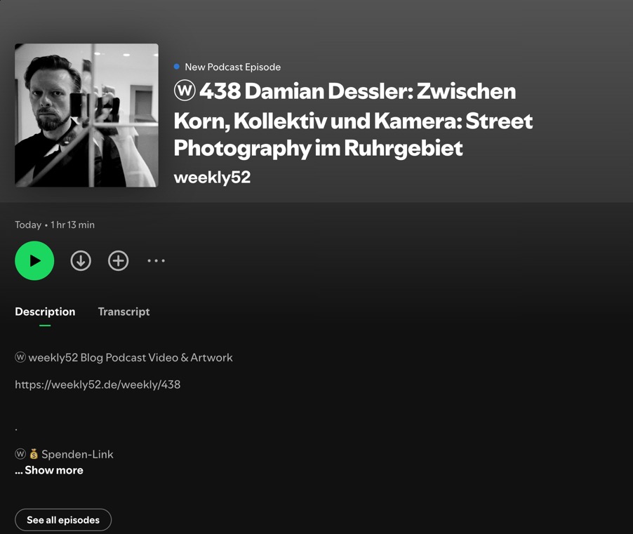 Damian Dessler zu Gast bei Weekly52 – Ein Blick hinter die Kulissen unseres Kollektivs