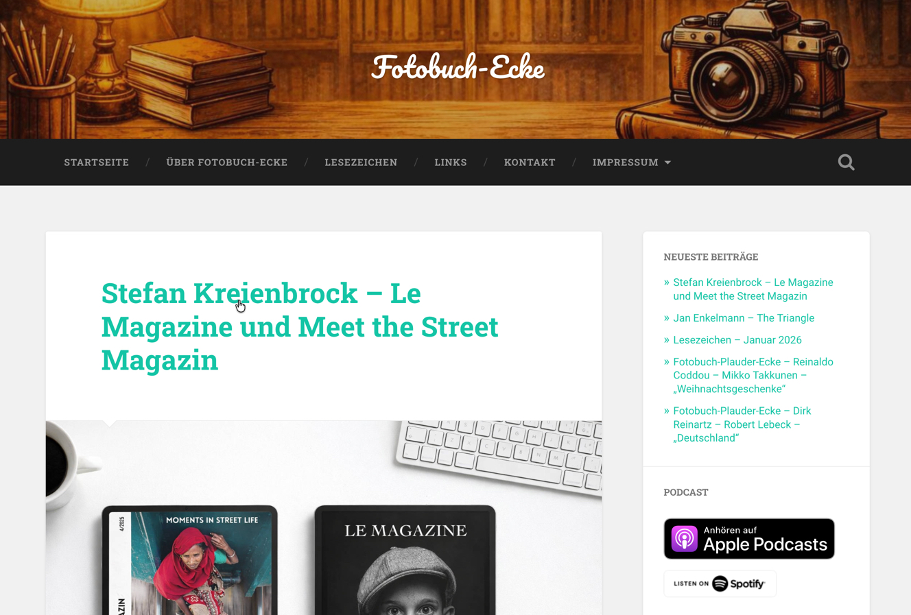 Stefan im Podcast der Fotobuch-Ecke